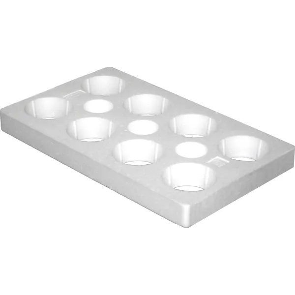 Blomsterbrett, runde hull, 8 hull / 12 cm, uten bunn