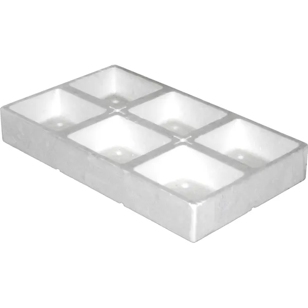 Blomsterbrett, firkant hull, Plantekasse 6-roms multibox