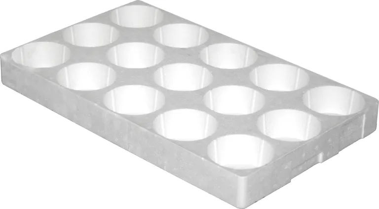 Blomsterbrett, runde hull, 15 hull / 11 cm, med bunn